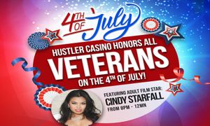 Celebrate Independence Day with Cindy Starfall at Hustler Casino