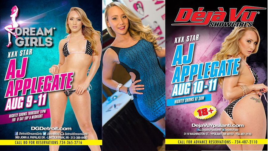 AJ Applegate To Feature at Lincoln Park, Ypsilanti MI Clubs