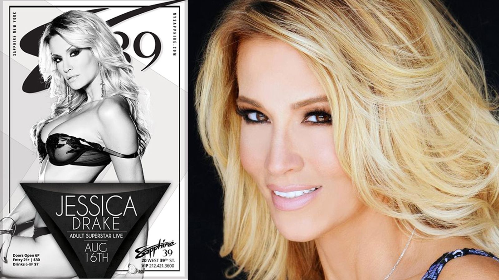 Jessica Drake to Feature Dance at Sapphire 39 Tonight