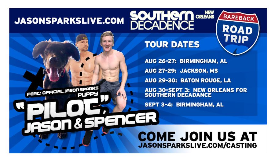 Jason Sparks Mounts Southern Decadence Road Trip