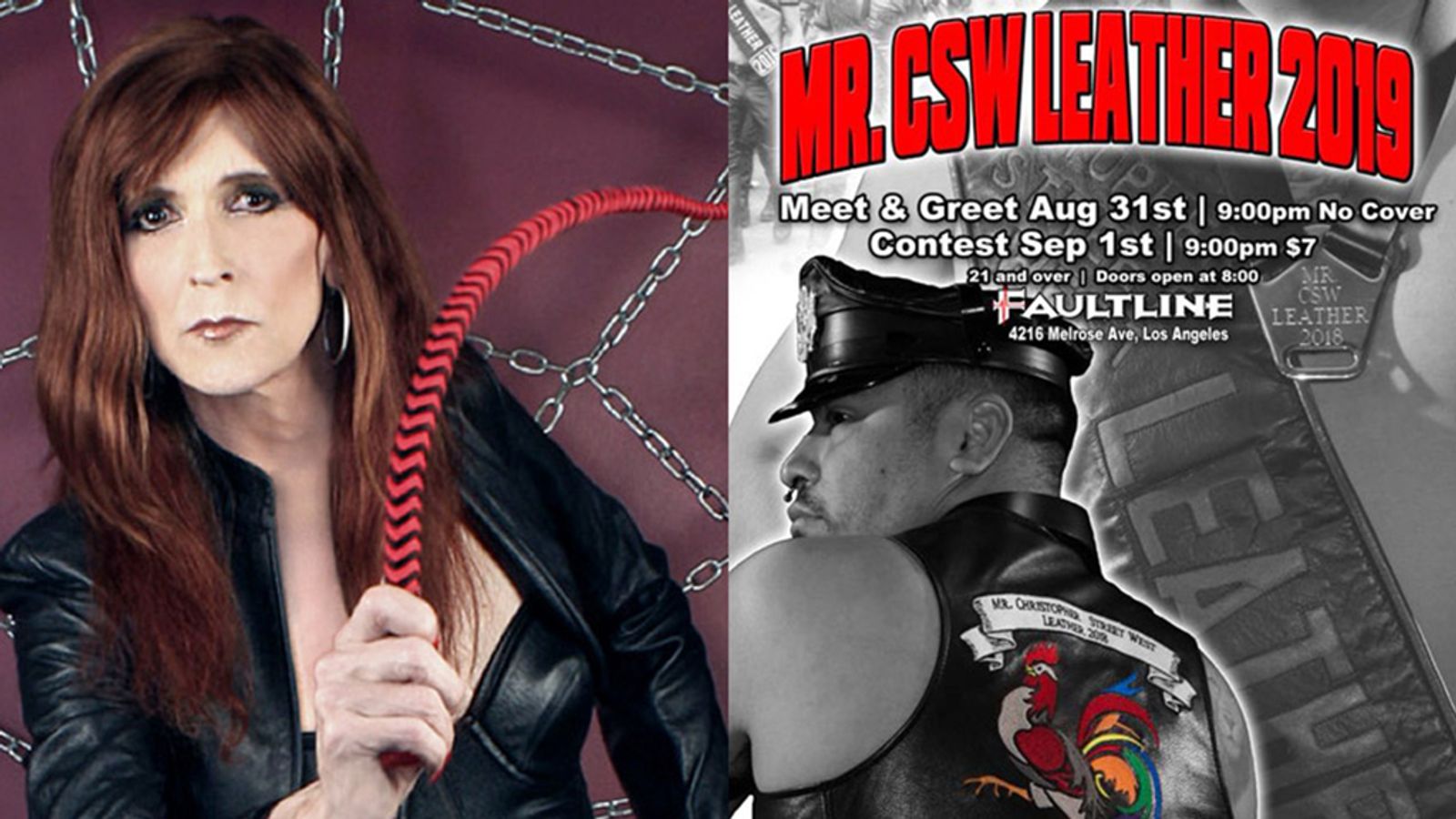 Mistress Cyan Will Judge This Year's Mr. CSW Leather Contest