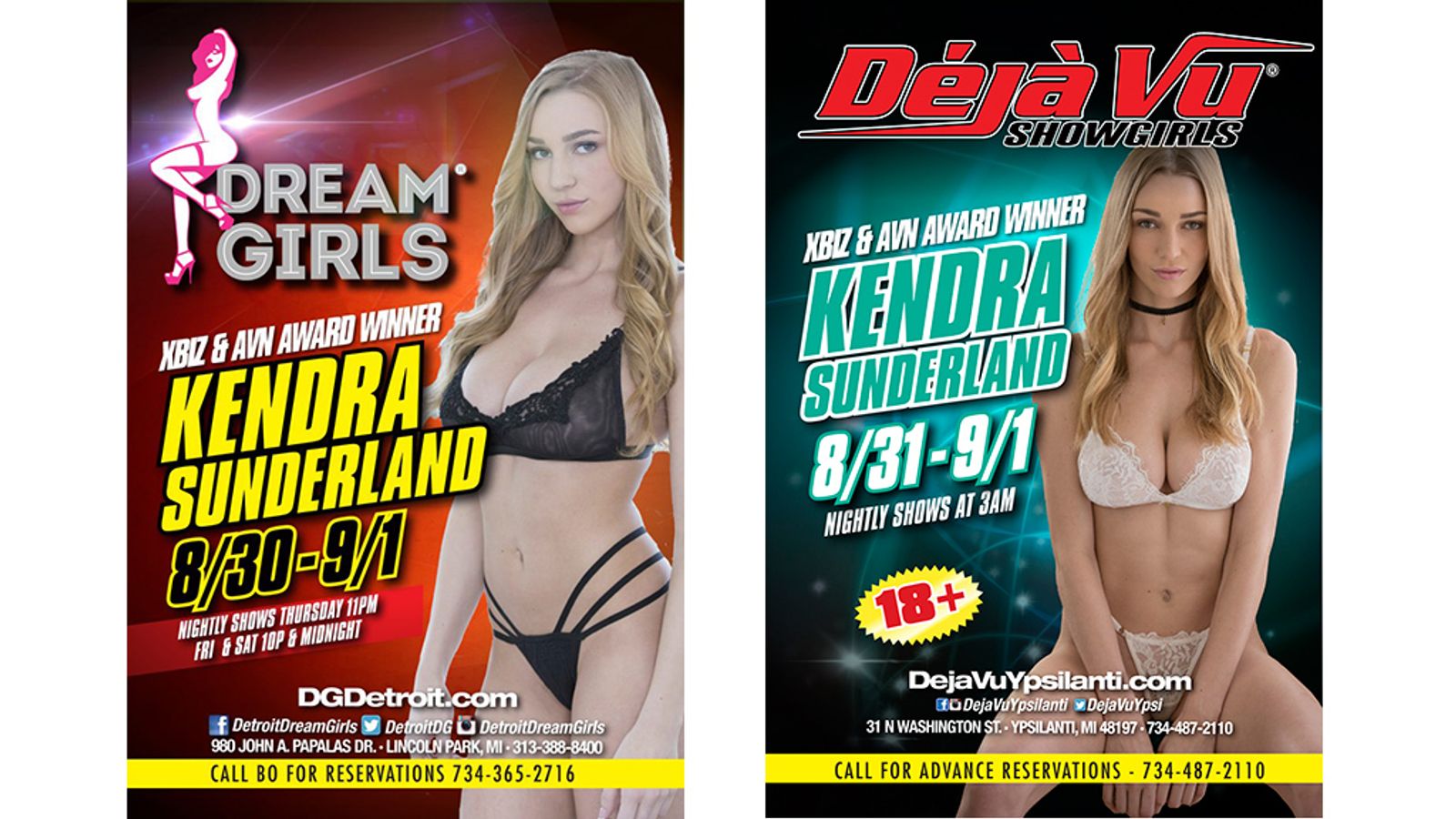 Kendra Sunderland Featuring In The Motor City This Weekend