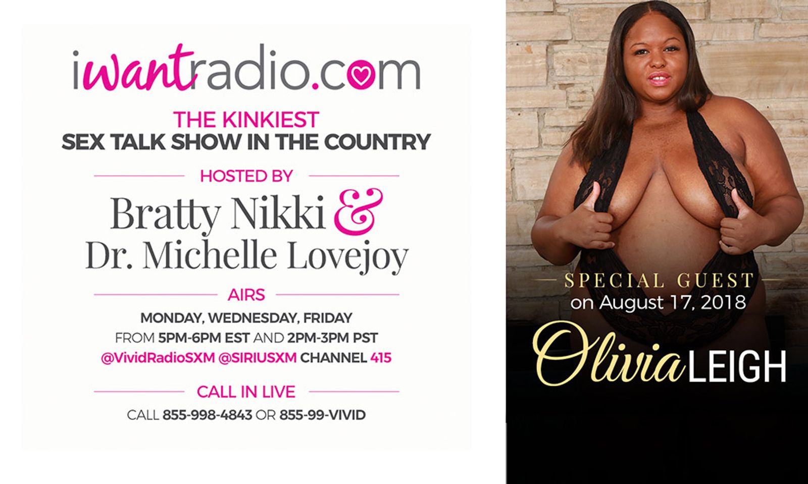 Clip Star Olivia Leigh Appearing on iWantRadio
