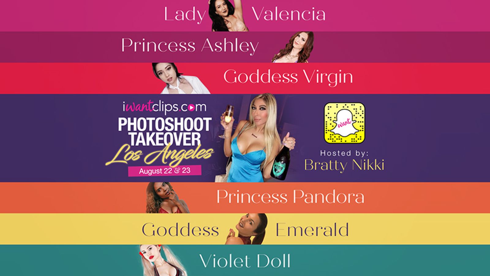 Go Behind the Scenes With iWantClips Artists on SnapChat—Live