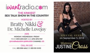 Mistress Justine Cross Featured on ‘iWantRadio’ Today  