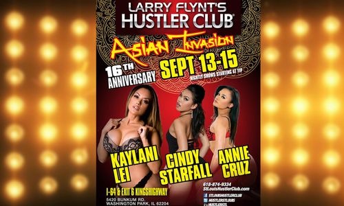 Cindy Starfall Struts Into St. Louis for Hustler Club Appearance