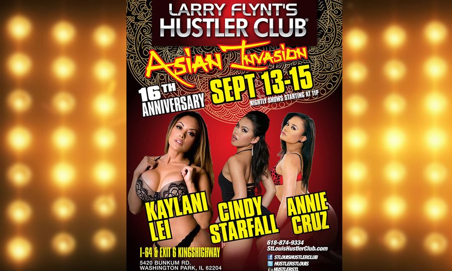Cindy Starfall Struts Into St. Louis for Hustler Club Appearance