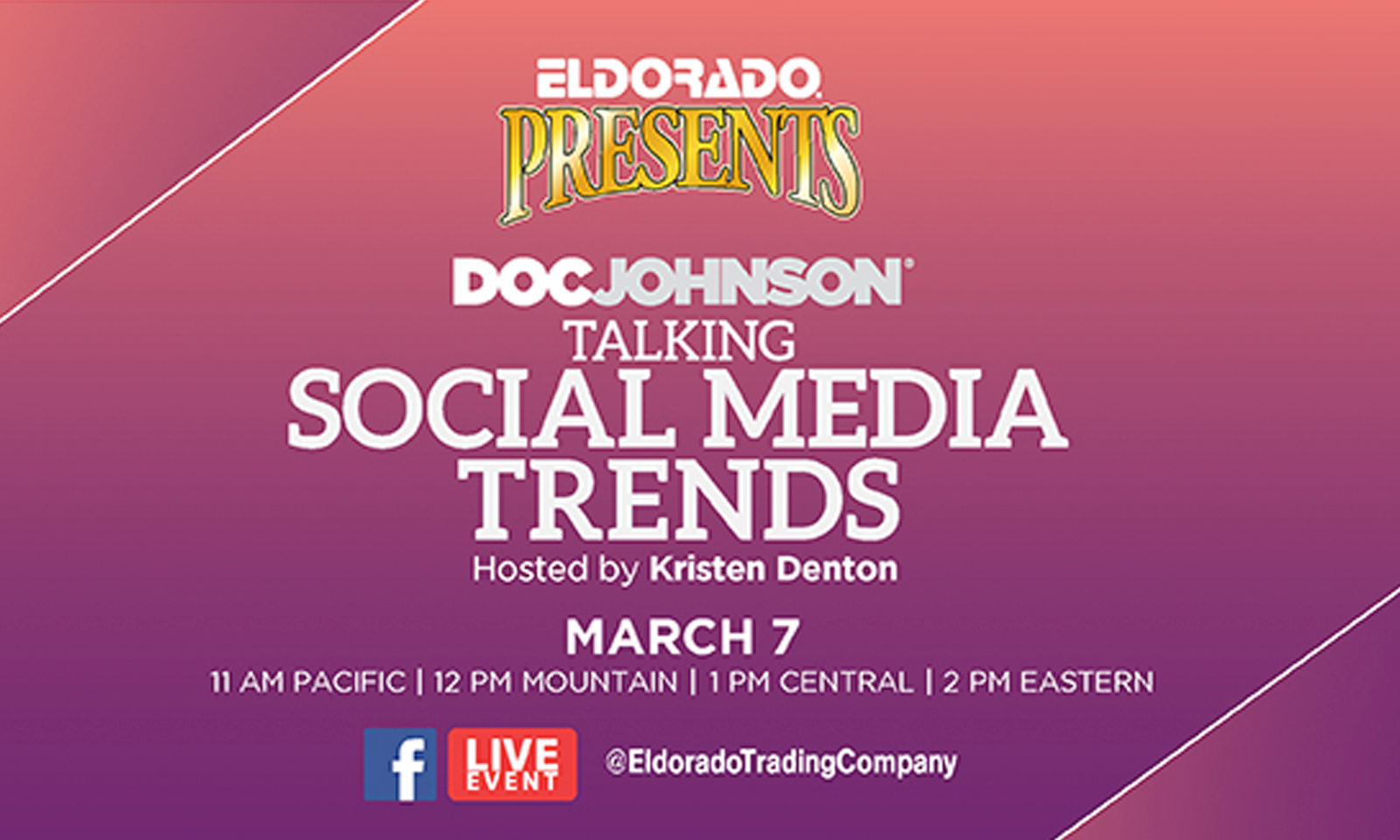 Eldorado’s Next Facebook Live Event Tackles Social Media Trends