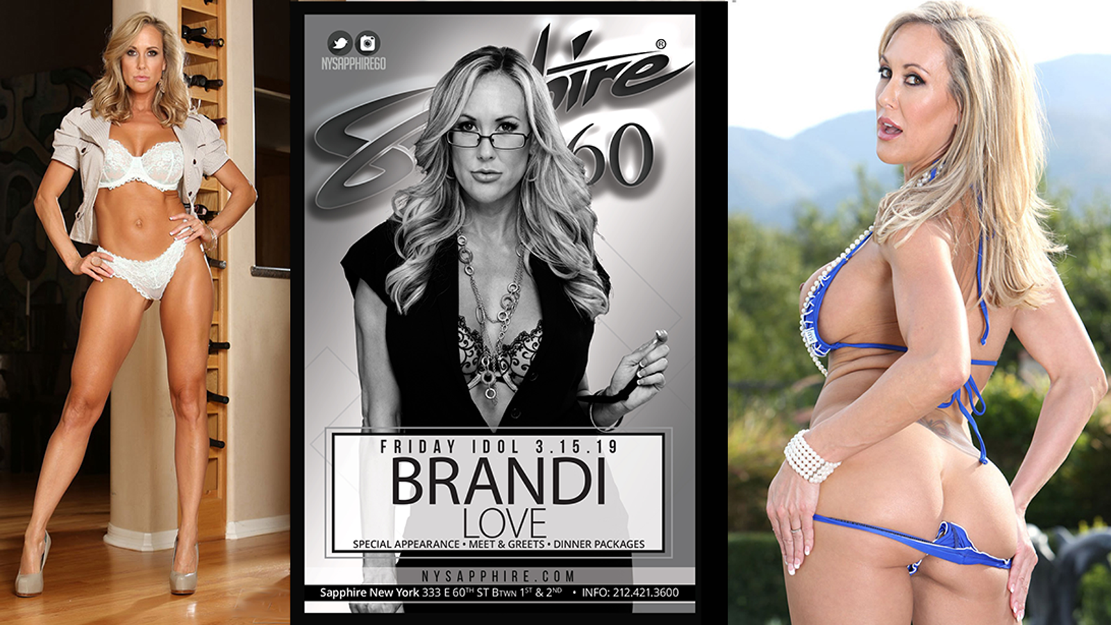 Brandi Love Will Be Live at Sapphire 60 in NYC Friday Night