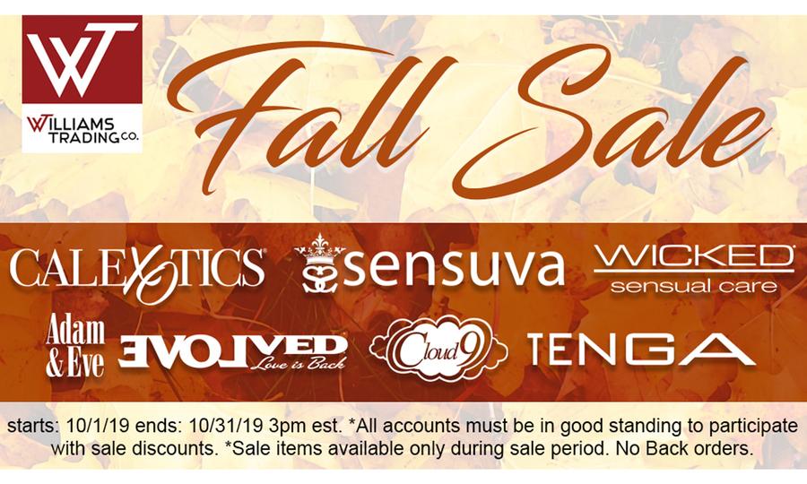 Williams Trading Hosting Fall Sale Throughout October