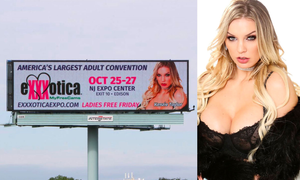 Mighty Kenzie Taylor Featured On eXXXotica NJ Billboard