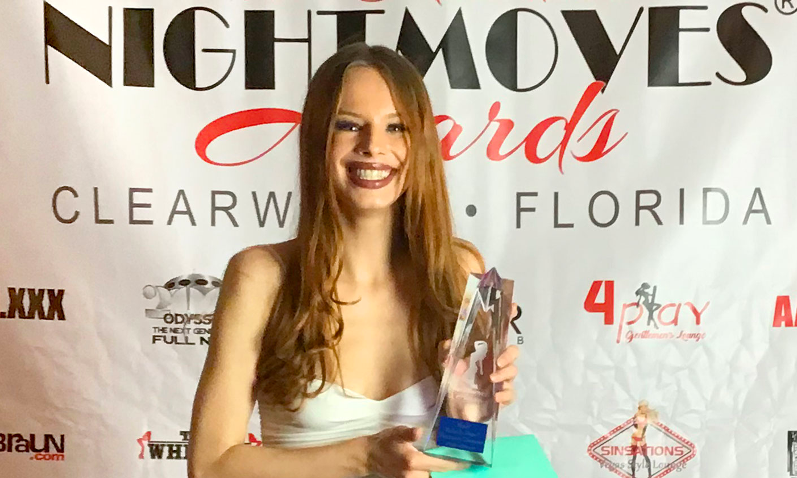 Jillian Janson Wins Feature Dancer Award at NightMoves