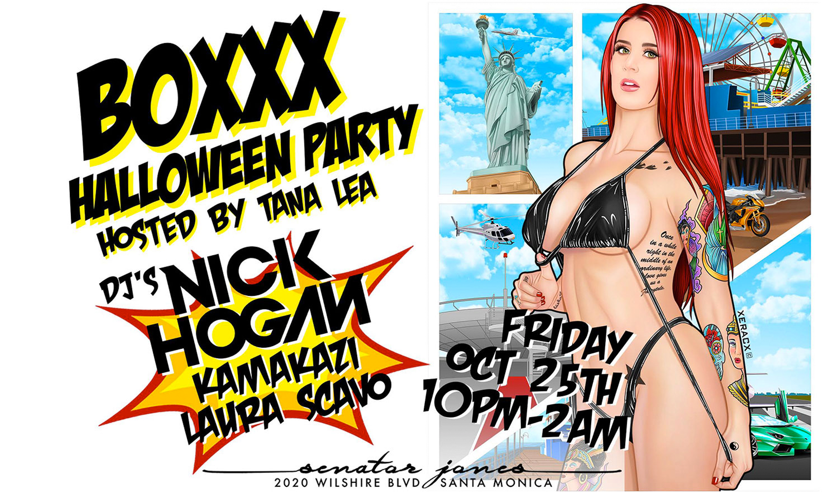 Tana Lea Hosting BOXXX Halloween Party At Senator Jones