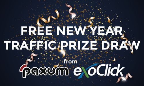 Paxum & ExoClick Offer Free Drawing for $1,000 Worth of Traffic