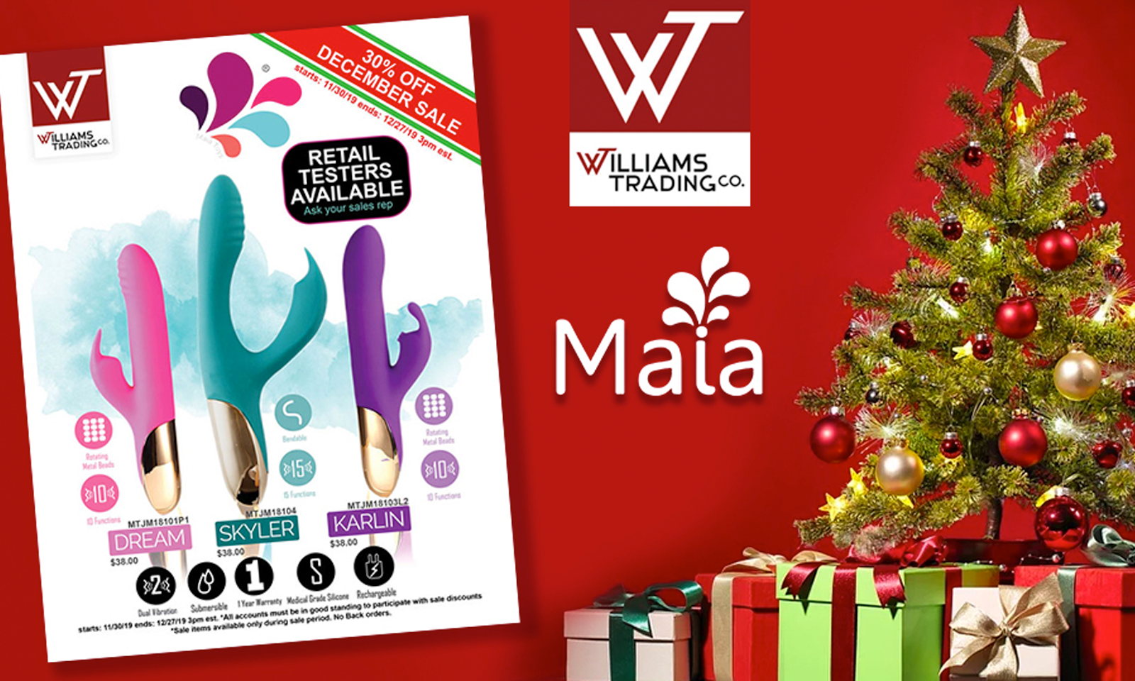 Williams Trading, Maia Toys Offer New Additions in Time for Sale