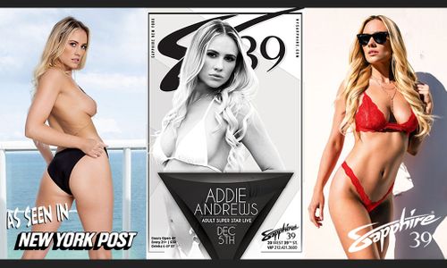 Addie Andrews To Feature At NYC’s Sapphire 39 Tomorrow, Dec. 5