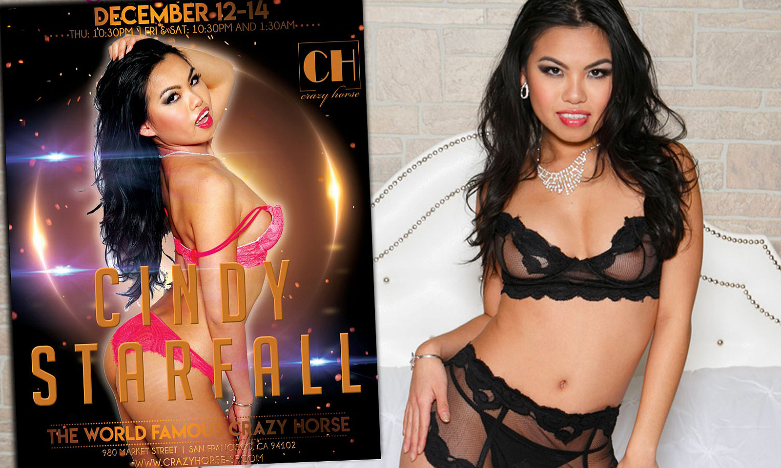 Cindy Starfall Unwraps Sexy Show at San Francisco's Crazy Horse