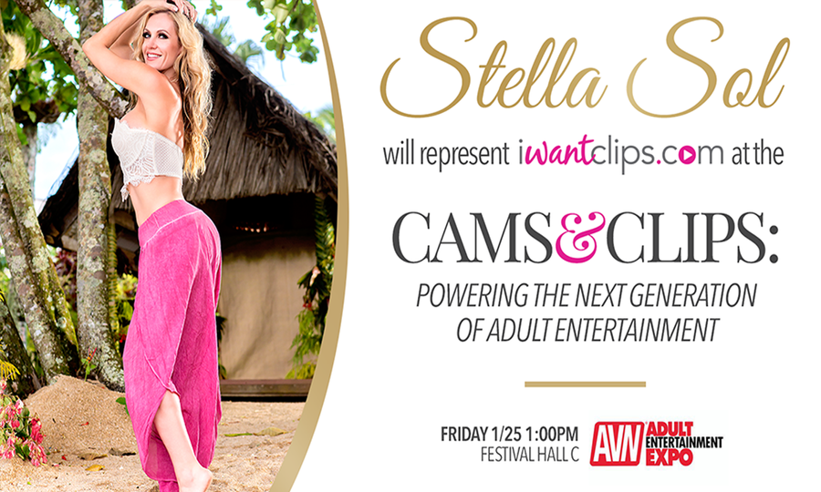 Stella Sol to Represent iWantClips on Cams & Clips Panel at AEE