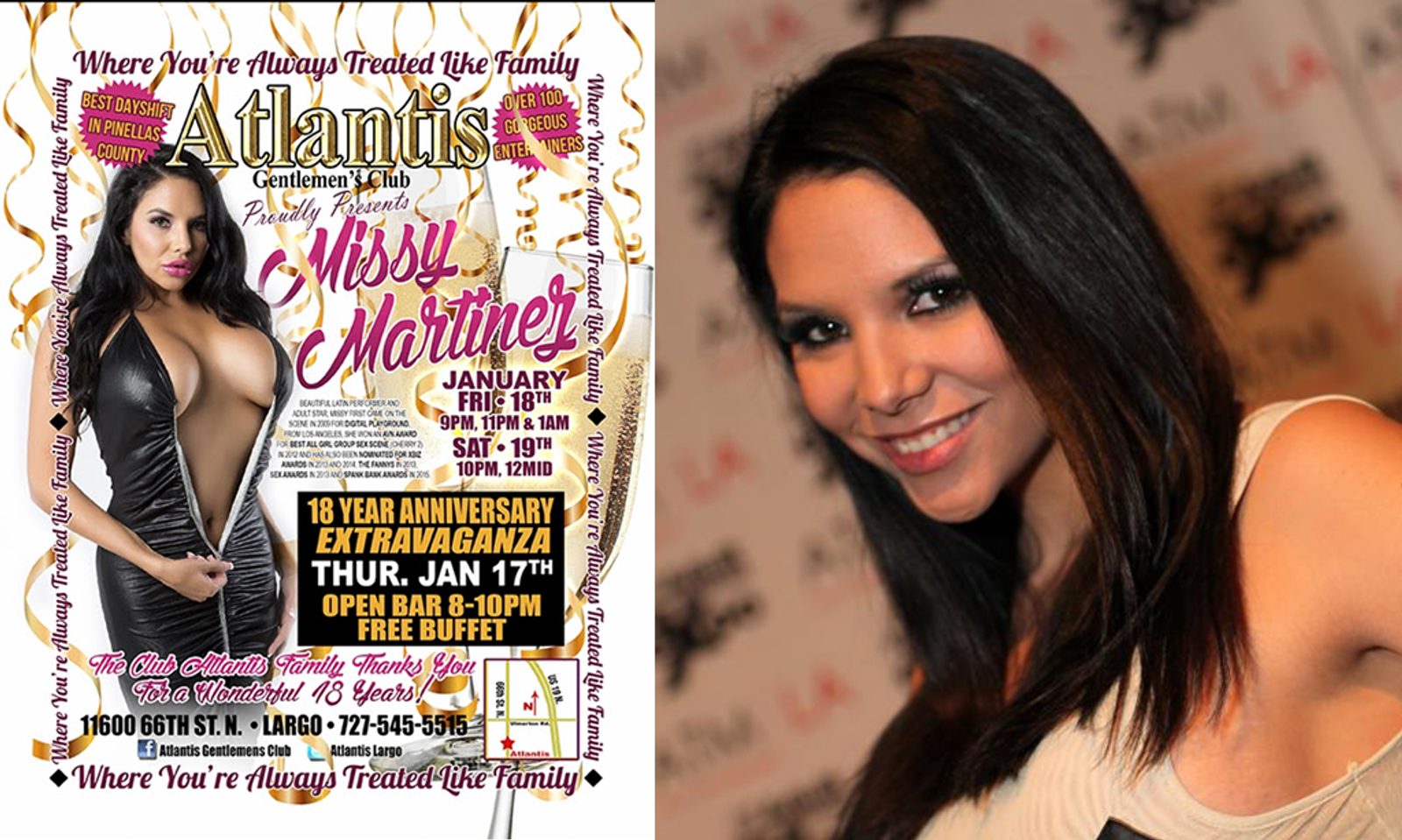 Missy Martinez to Strut Her Stuff at Atlantis Gentlemen’s Club