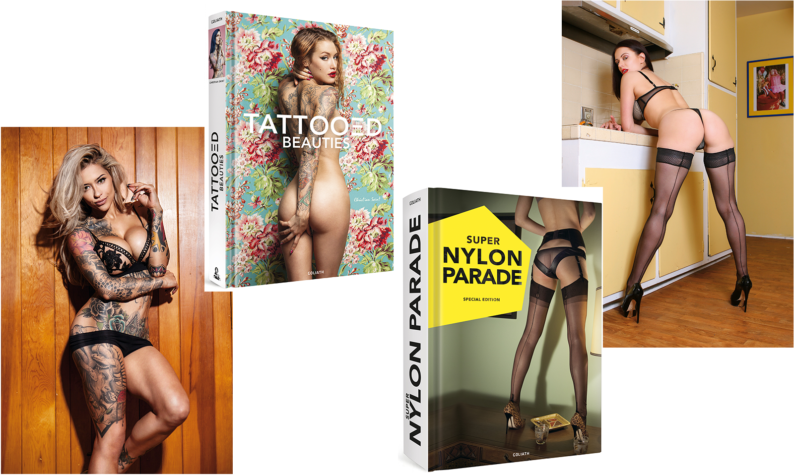 New Goliath Books Feature Glamour Photos of Tattoos and Nylons