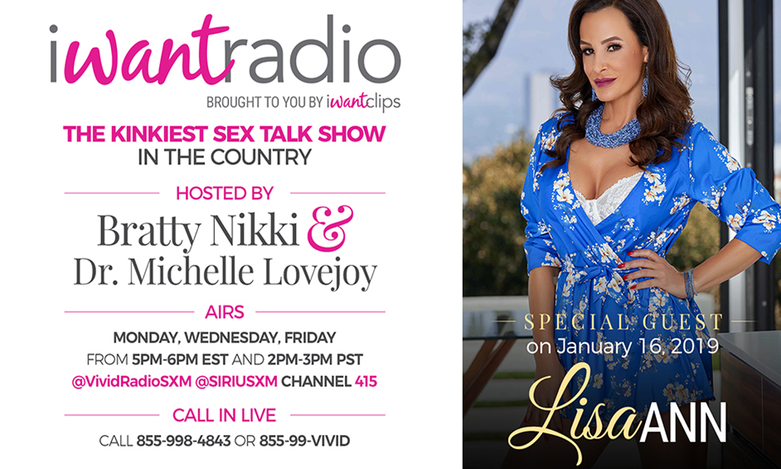 Lisa Ann to Guest on iWantRadio