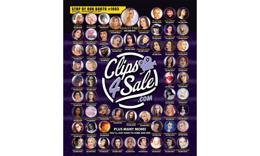 Clips4Sale Mega Booth of Fetish, Stars, Producers Headed to AEE