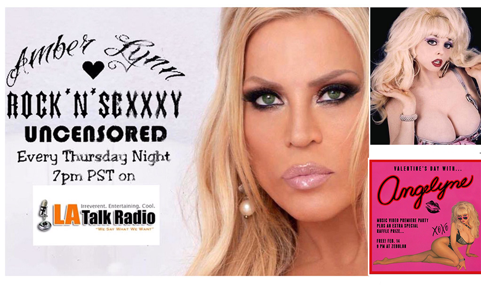 Angelyne Promotes Her New Music Video on Amber Lynn's RNSU Tonite