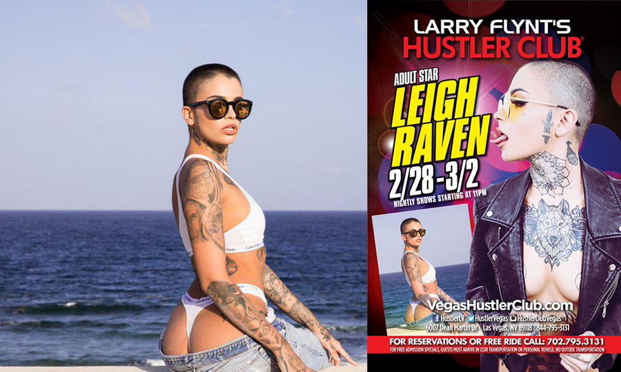 Leigh Raven Will Take It All Off at Larry Flynt’s Hustler Club
