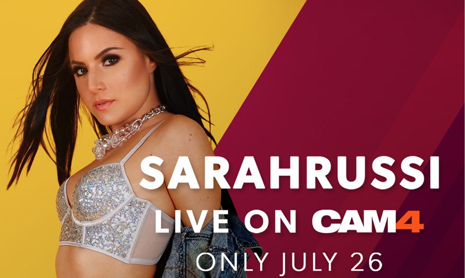 Cam Starlet Sarah Russi to Give Show on Cam4 Tonight