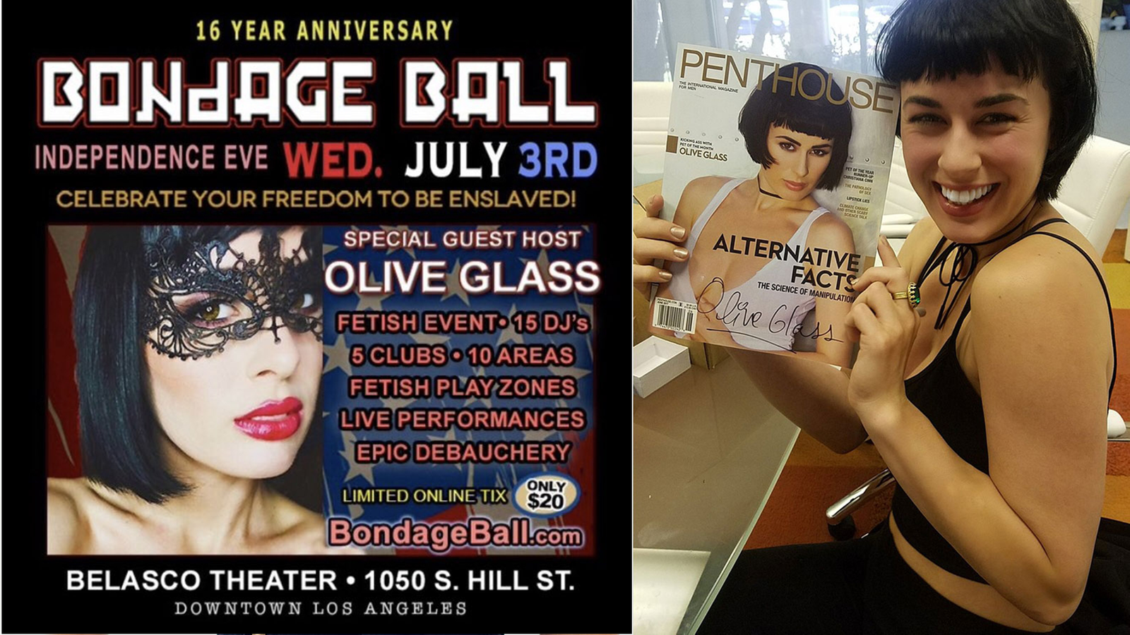 Olive Glass Will Host 16th Annual Bondage Ball On Wednesday In LA