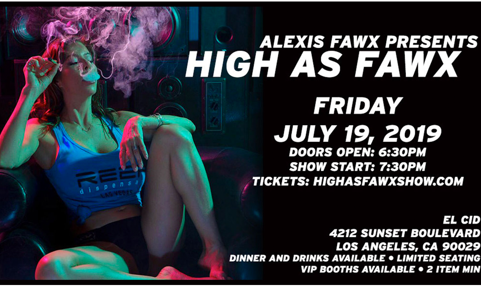 ‘High As Fawx,” Alexis Fawx’s Variety Show, Returns July 19