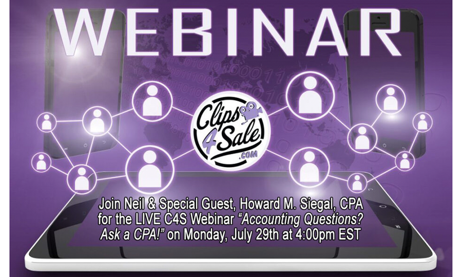 Clips4Sale Launching New Webinar, ‘Accounting Zone’