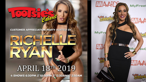 Richelle Ryan Featuring at Tootsie’s Cabaret Miami on Thursday