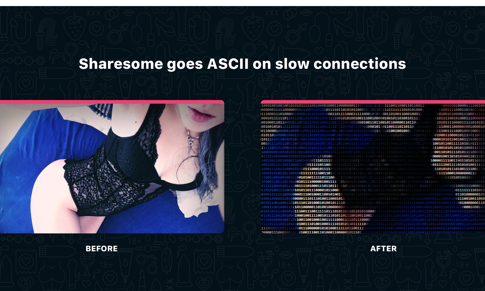 Slow Connection? Sharesome Will Go ASCII to Help