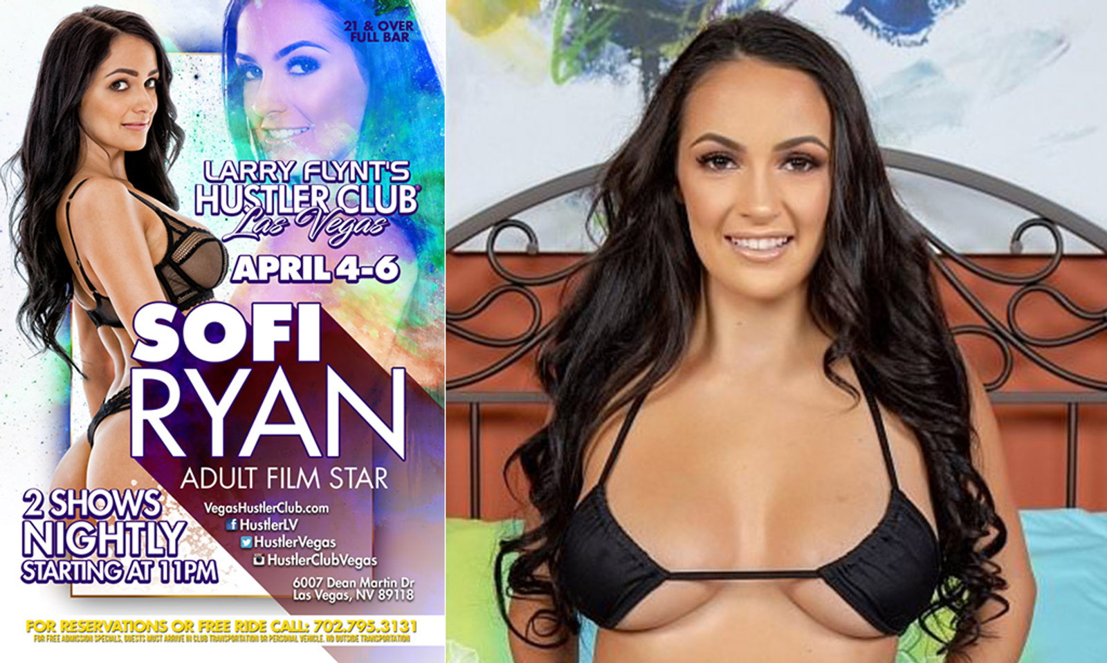 Sofi Ryan to Feature at Flynt's Hustler Club Las Vegas This Week