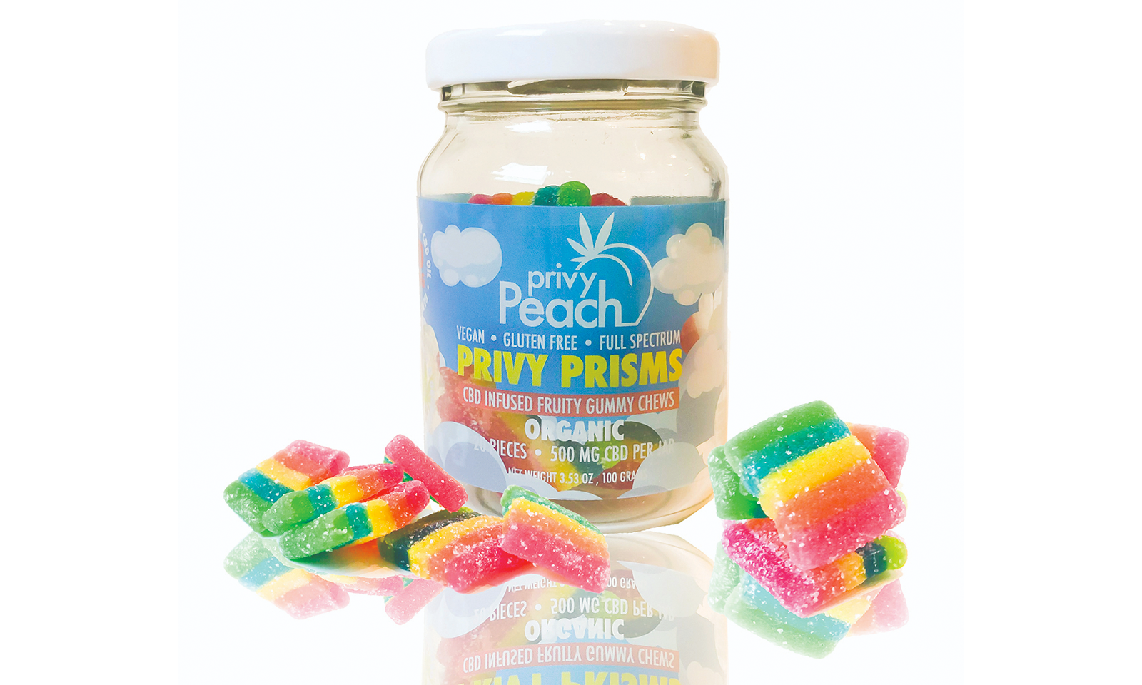 Entrenue Shipping CBD-infused Bodycare, Gummies from Privy Peach