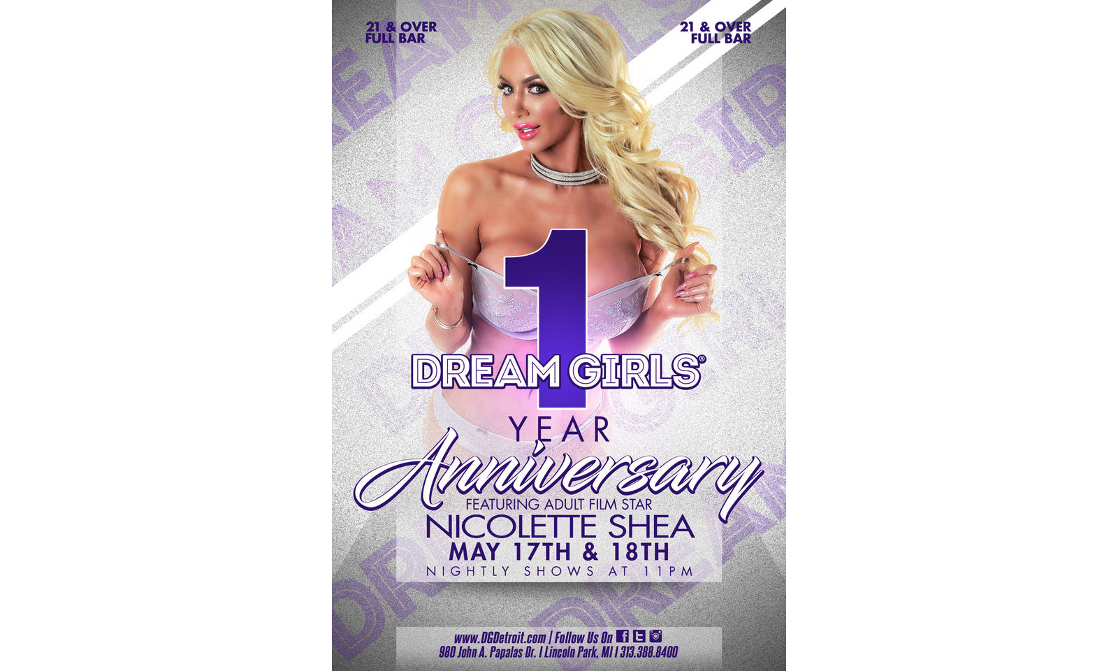 Nicolette Shea Headed to Michigan for Feature Dancing Gigs