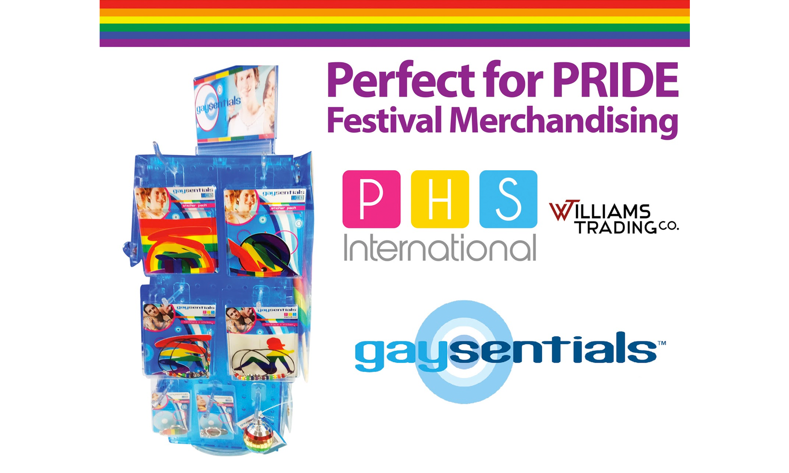 Williams Trading Offers Gaysentials Pride Spinner Rack