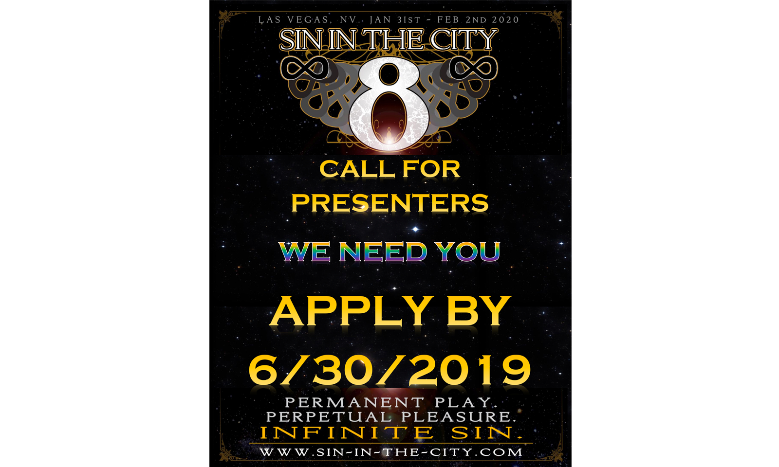 Sin in the City Issues Call for Presenters for 2020