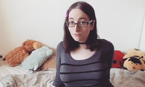 TS Boring Nerdy Kate Is AmateurPorn.com May Creator of the Month