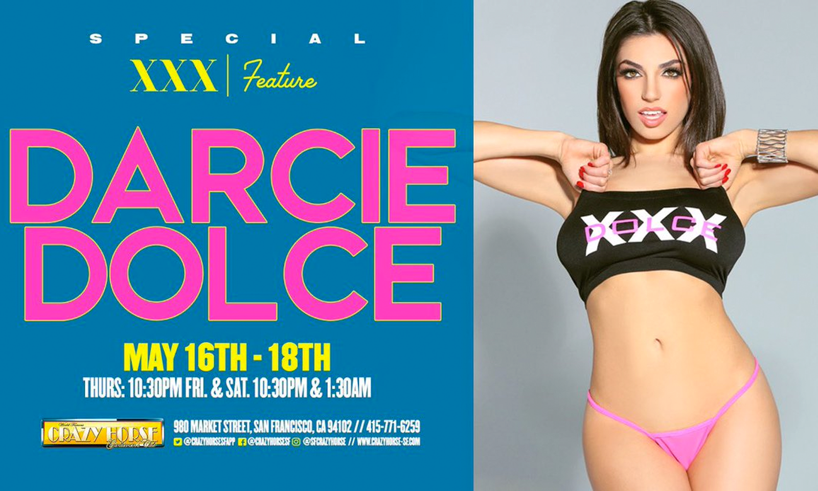 Darcie Dolce Dancing This Weekend in San Francisco