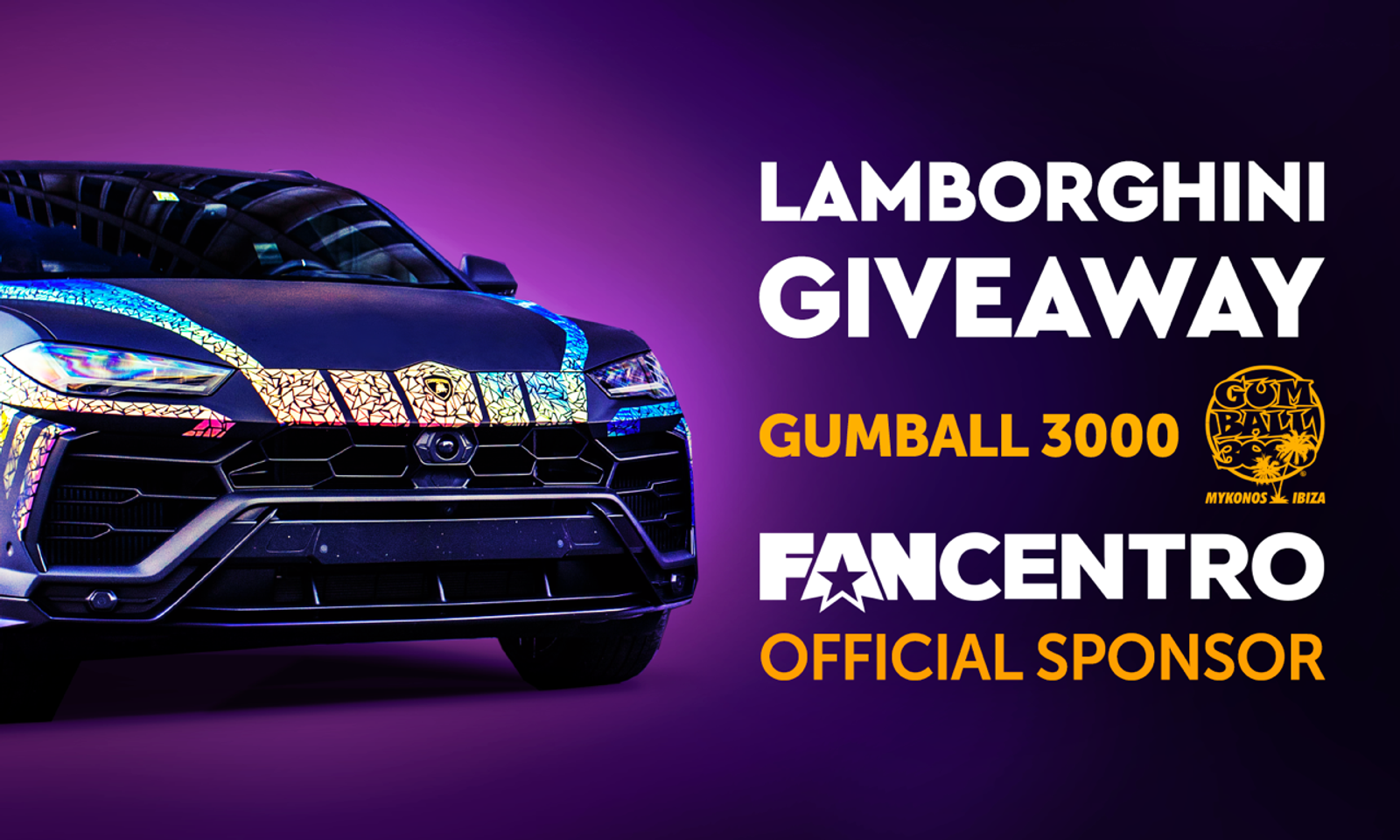 FanCentro Sponsors Gumball 3000, Gives Away Lamborghini
