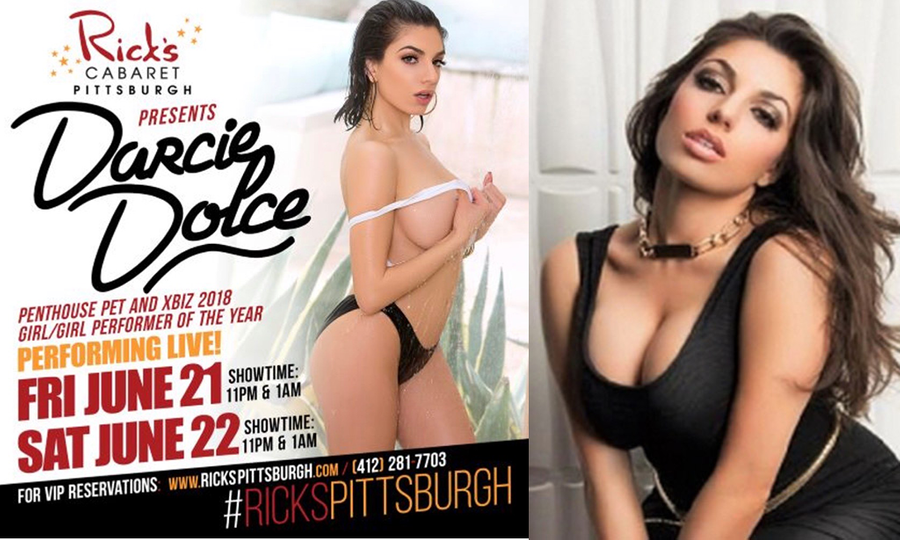 Darcie Dolce Will Steal Hearts In Pittsburgh at Rick's Fri. & Sat