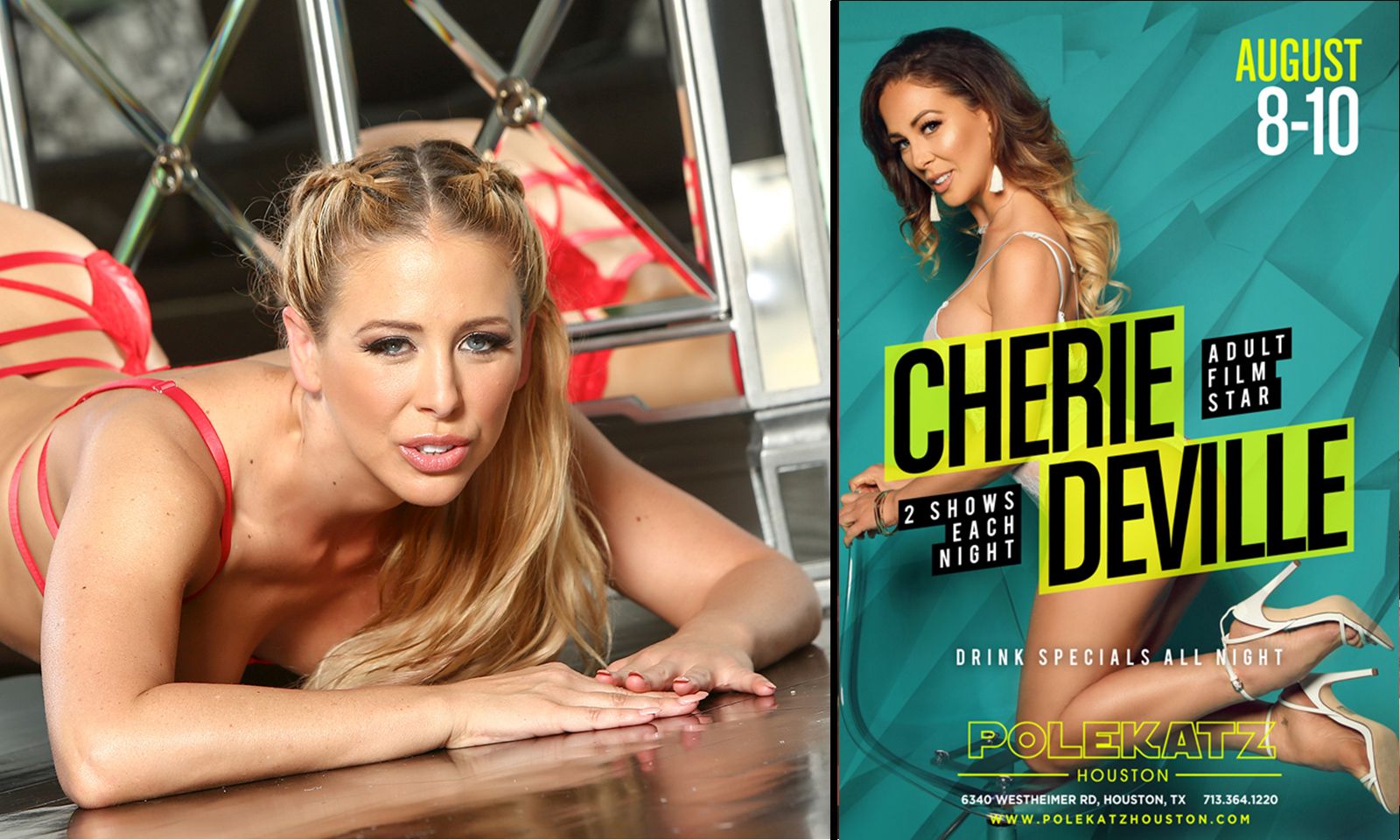 Fans Can Catch Cherie DeVille at Polekatz in Houston This Week