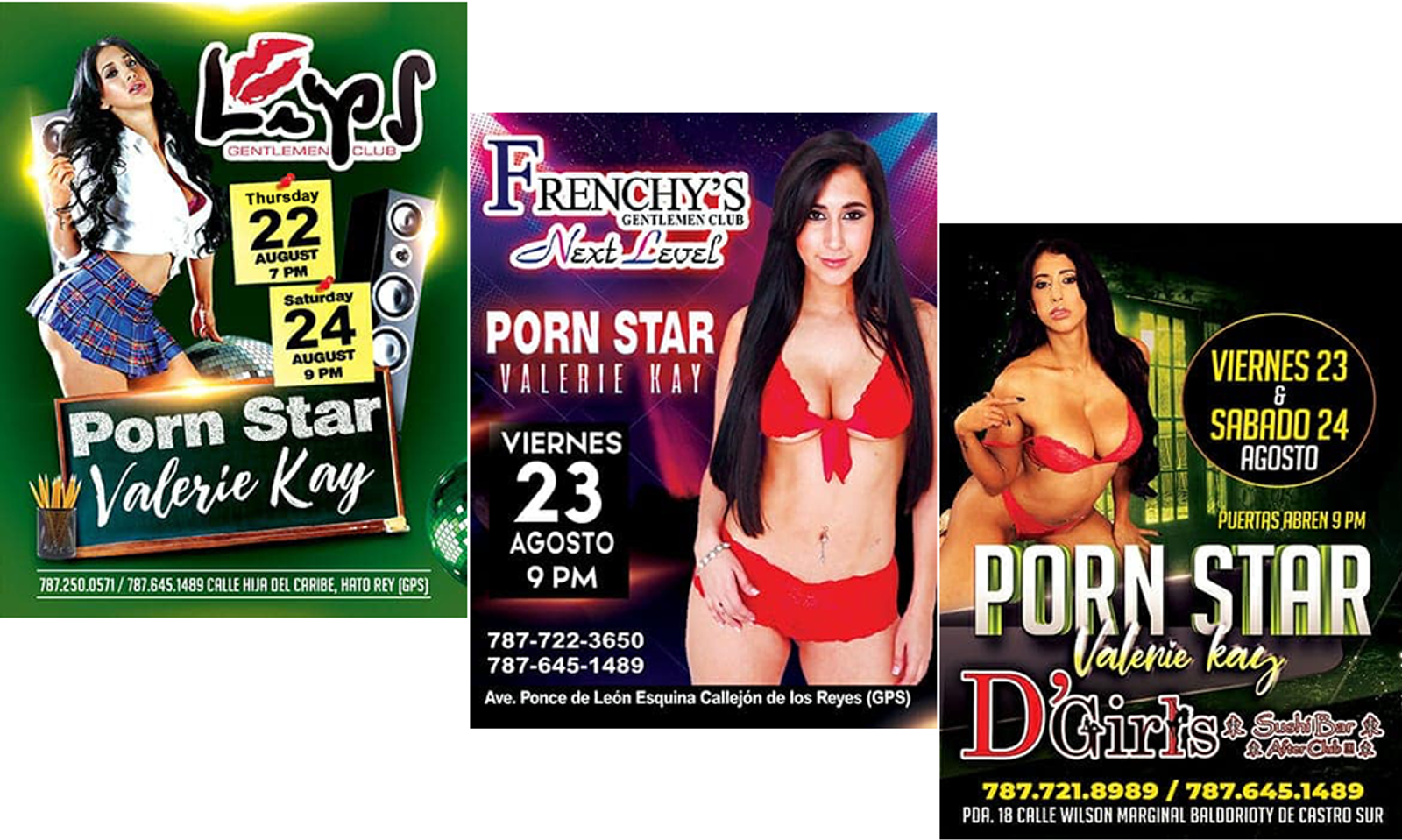 Valerie Kay to Feature at 3 Puerto Rican Clubs This Week