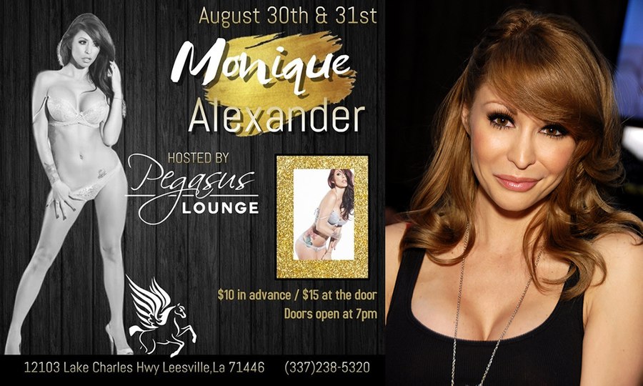 Monique Alexander to Feature at Pegasus Lounge in Louisiana