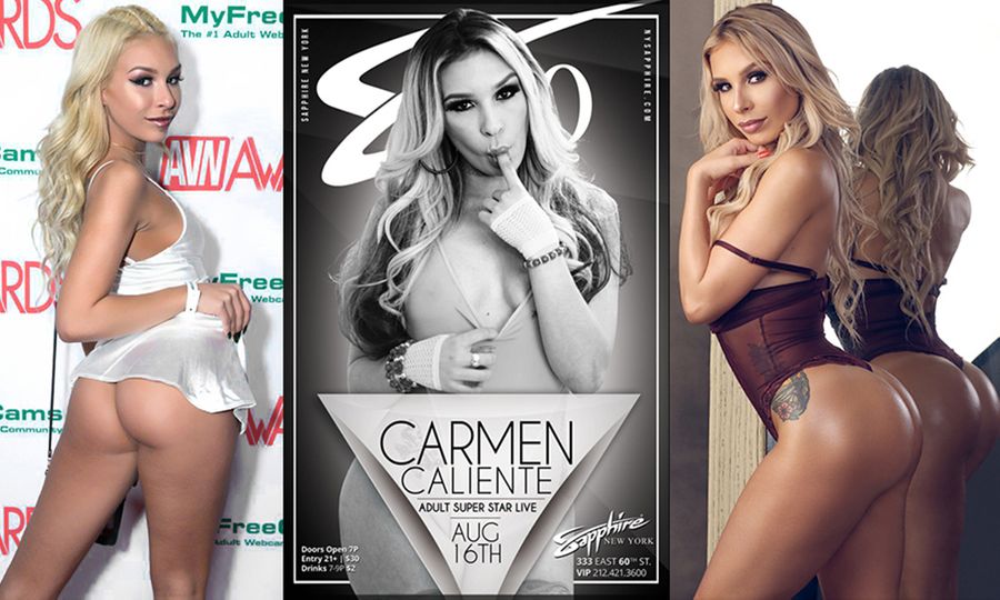 Carmen Caliente To Feature at New York’s Sapphire 60 Tomorrow