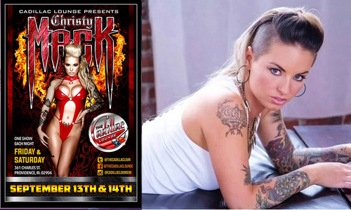 Christy Mack To Take The Stage at Providence's Cadillac Lounge