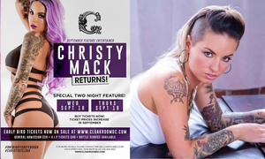 Christy Mack To Take the Stage at D.C.'s Cloakroom This Week