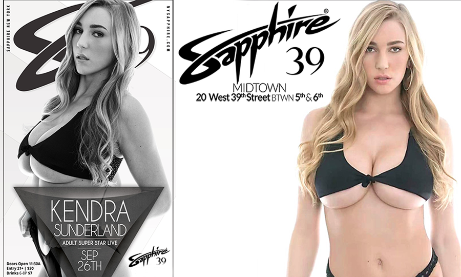 Kendra Sunderland Headlines at Sapphire in NYC and Las Vegas